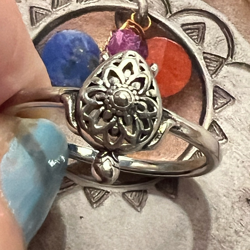 Turtle & Mandala Ring - image 5
